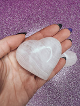 Load image into Gallery viewer, Pink Calcite Heart Shaped Palm Stones
