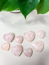 Load image into Gallery viewer, Rose Quartz Heart Shaped Palm Stones
