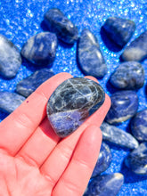 Load image into Gallery viewer, Sodalite Tumbled Large Pocket Stones
