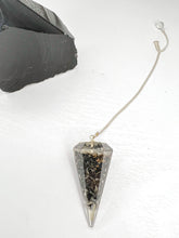 Load image into Gallery viewer, Obsidian Resin Pendulum
