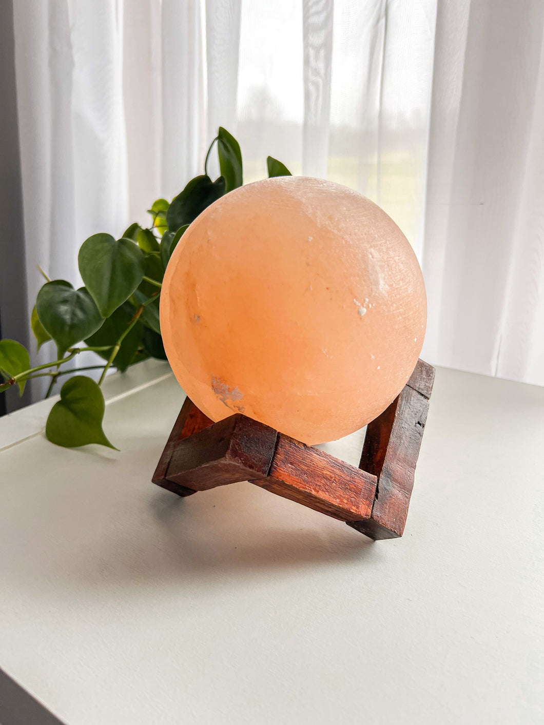 Himalayan Salt Rock Sphere Lamp