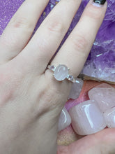 Load image into Gallery viewer, Rose Quartz &amp; Amethyst Sterling Silver Ring
