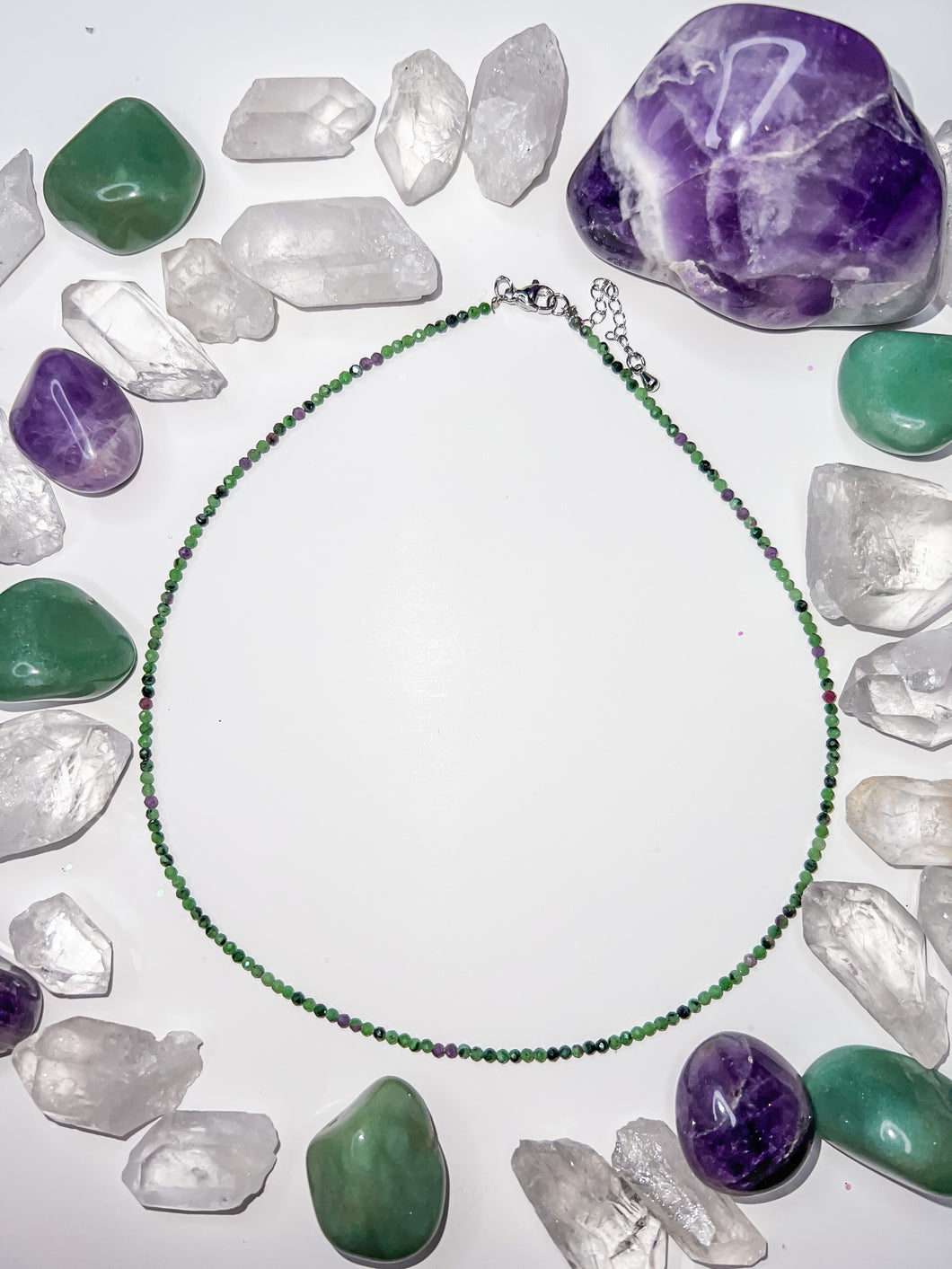 Ruby Fuchsite Beaded Necklace